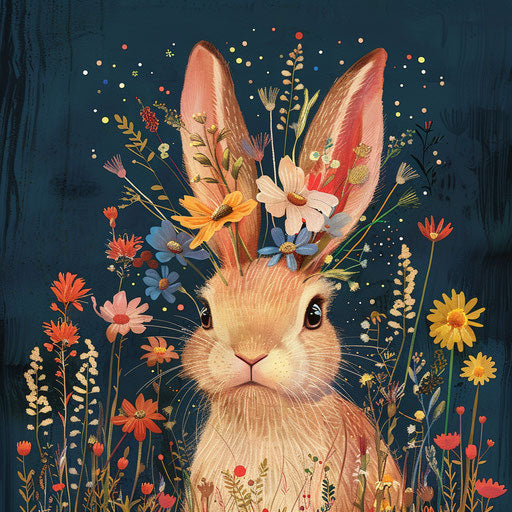 The rabbit king of the flowery meadows