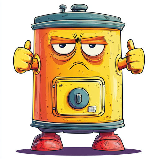 Innovative Stove Caricature Clipart for Event Decorations