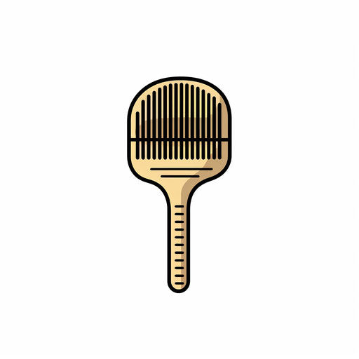 Minimalist style comb clipart, on white background