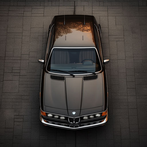 Classic top view of the BMW 7 Series