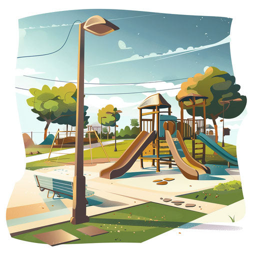 Realistic recess clipart on flat and white backdrop