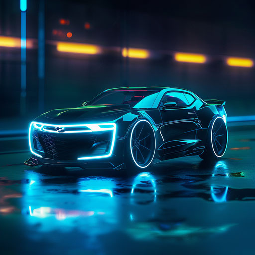 Futuristic Chevrolet Camaro Classic Car Concept
