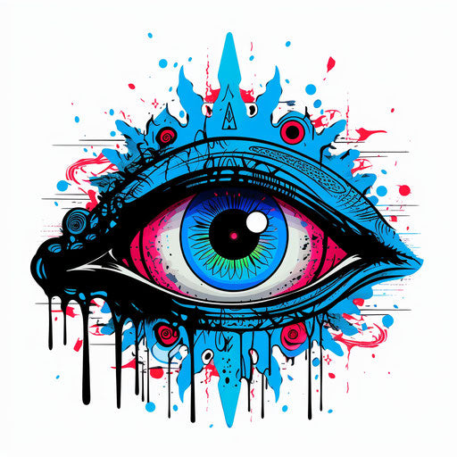 The eye symbol of the blue shaman's spell