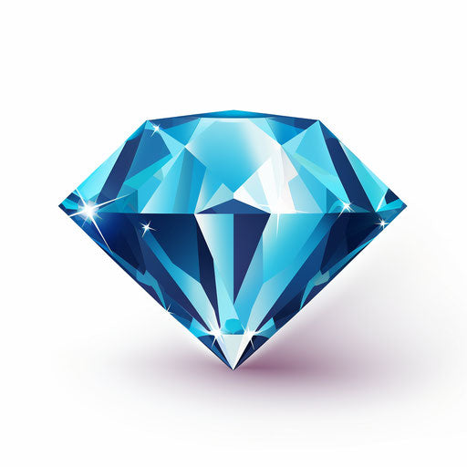 Minimalist diamond artwork on white background