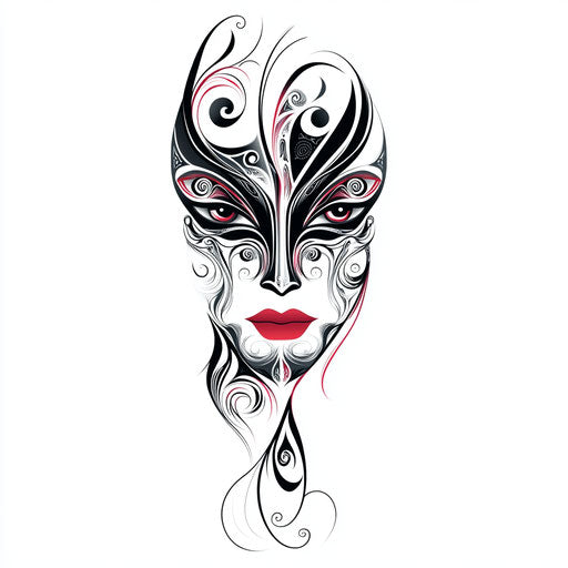 Maori Face Tattoo Tattoo Sketch Kit