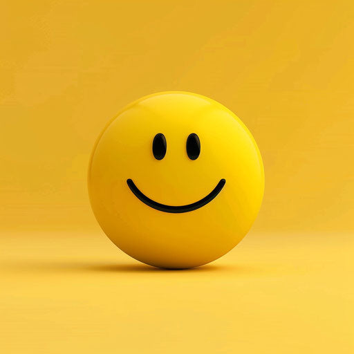 The yellow smiley face on a yellow background, in the style of pierre pellegrini