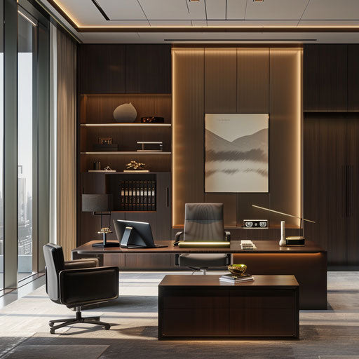 Serenity of a minimalist executive office