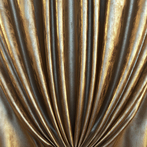 Realistic illustration of foil curtains