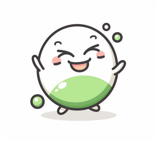 Cute cartoon character dancing