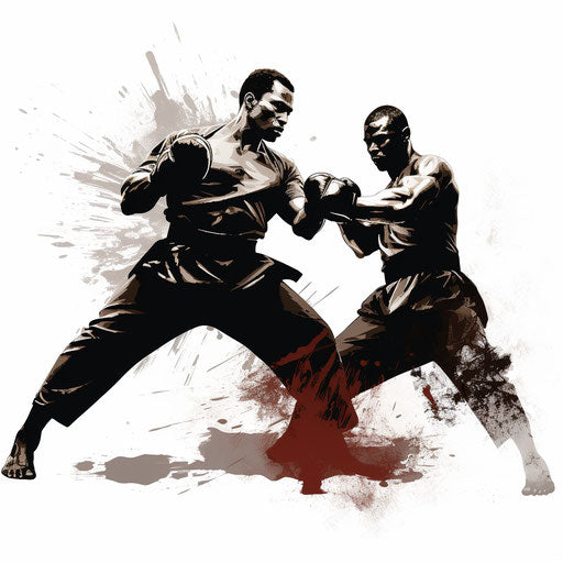 Instructional Image in the Chiaroscuro Art Style, on White Background