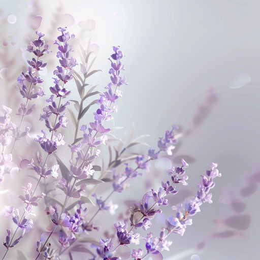 Thought on lavender backdrop, real touch clipart
