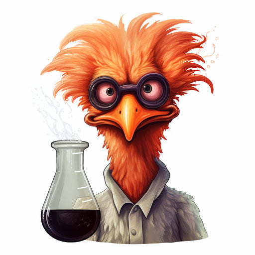 Chiaroscuro Art Style Clipart of a Beaker on White Background