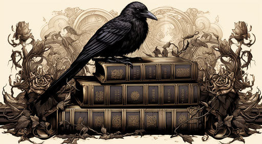 Vampire raven with crow print
