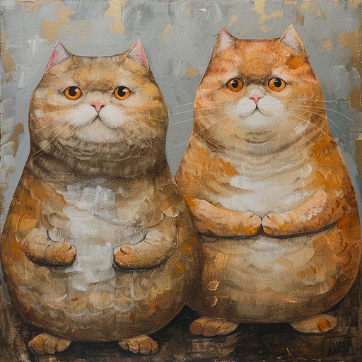 two fat cats
