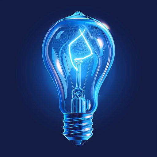 Energy clipart in photorealistic style with flat brandon blue background, soft focus and texture