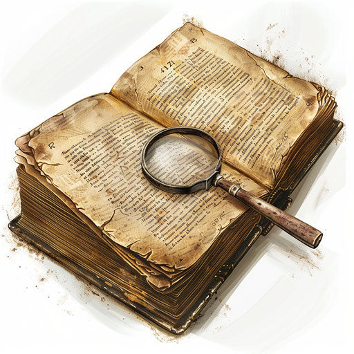 Realistic dictionary clipart on white flat background