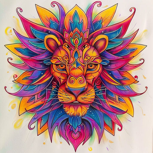 Hakuna matata symbol inspired by 1960s art