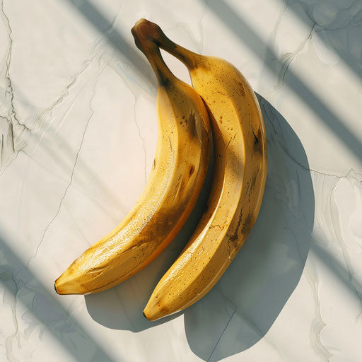 Banana clipart in photo realistic style on flat white background