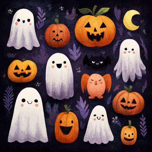 Cute and Spooky Halloween Illustrations