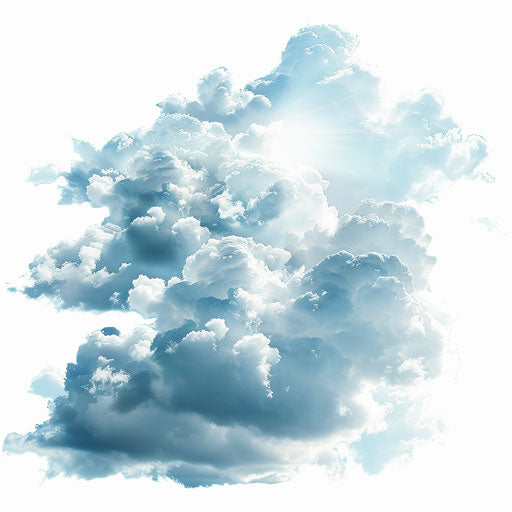 Photo Realistic Heaven Clipart on Flat White Background