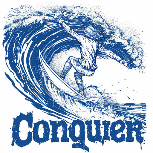 Conquer the wave with determination