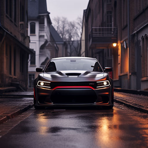 Front view of the Dodge Charger Hellcat