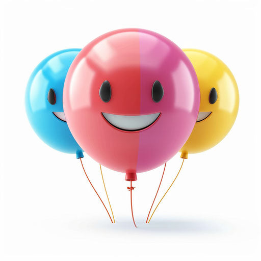 Realistic happy monday clipart on flat white background