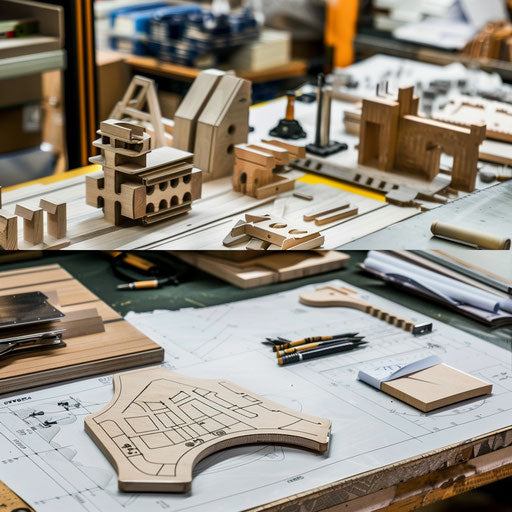 Product design process in a modern workshop