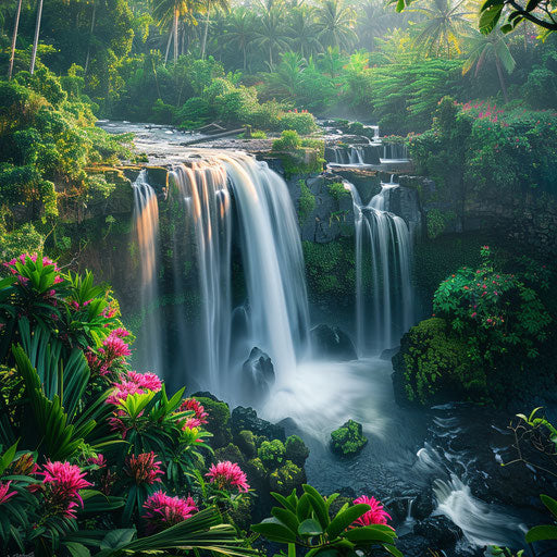 Tegenungan Waterfall Beautiful Scenic Photos