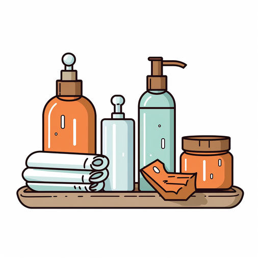 Hygiene clipart in the Minimalist style, on white background