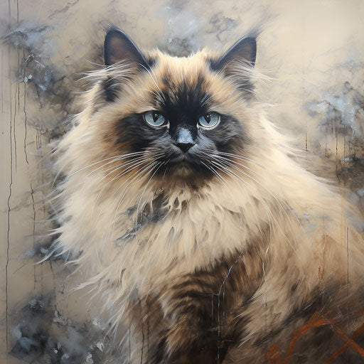 Majestic Himalayan cat