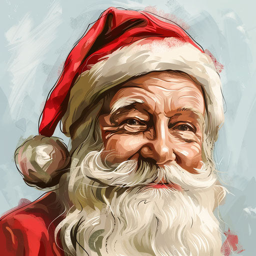 Christmas clip art with random flat background and vibrant tones