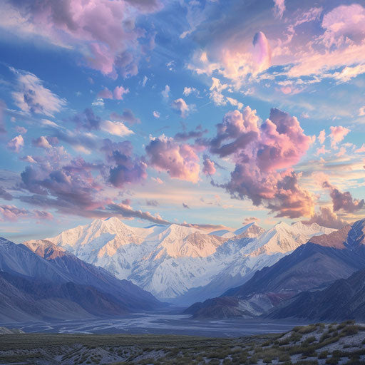 Peaceful sunrise over the Karakoram