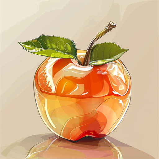 Realistic honesty clipart with random flat background