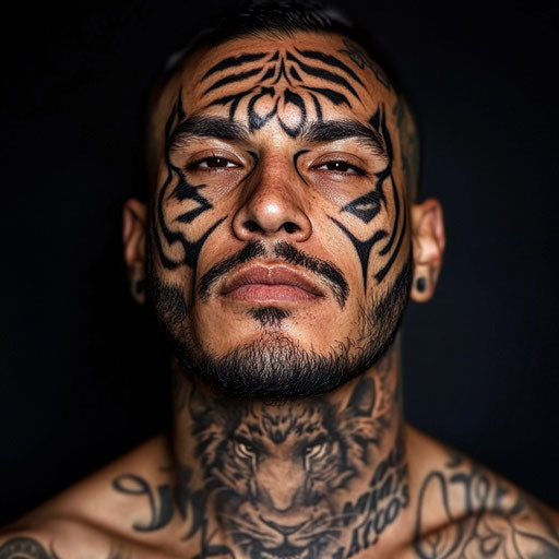 Innovative Face Tattoos For Men Tattoo Layouts