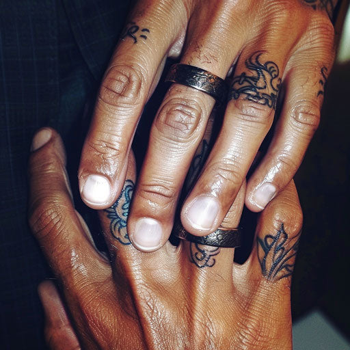 Bold Wedding Ring Tattoo Design Pack