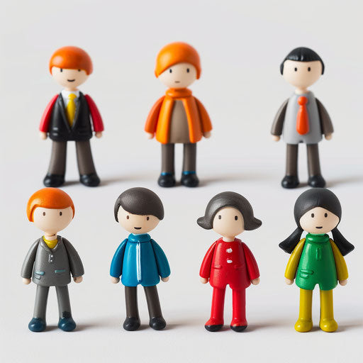 Stick figure clipart in a photo realistic style on white background