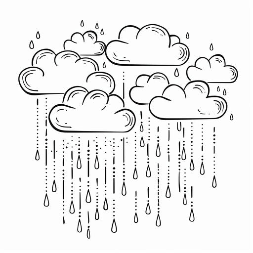 Clouds with Raindrops
