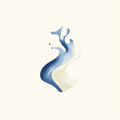 Elegant illustrator logo with unique abstract paint splash