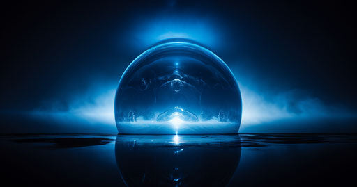 Blue circle through light, kushan style, canon 7