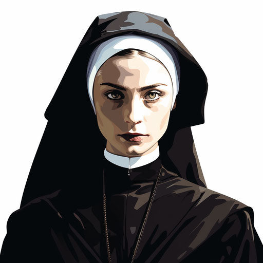 Illustration in the style of Chiaroscuro Art on white background