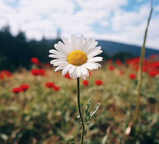 Daisy in the field during the day
