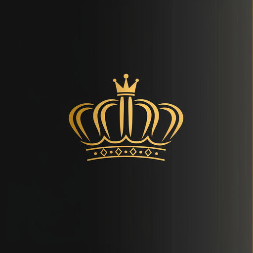 Crown symbolizing leadership and empty space for name
