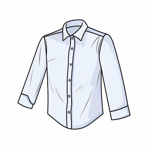 Minimalist T-shirt illustration on white background