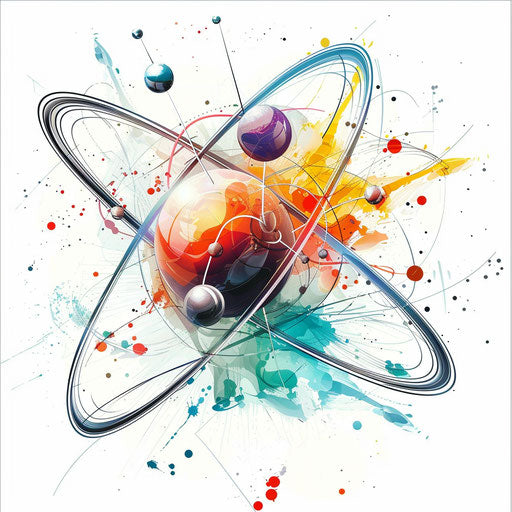 Realistic science clip art on a flat and white background