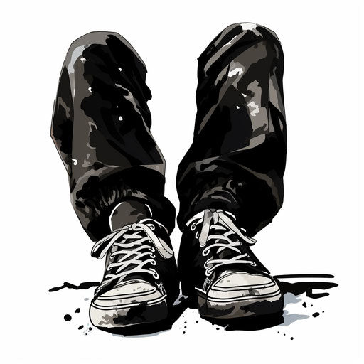 Feet clipart in the style of Chiaroscuro Art, on white background