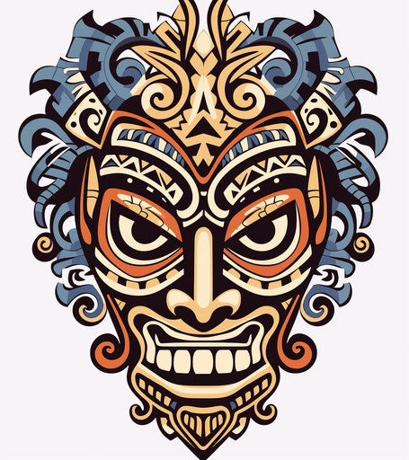 Tribal tattoos, Andy Singer style, Indonesian art