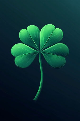 Luck and prosperity on dark background