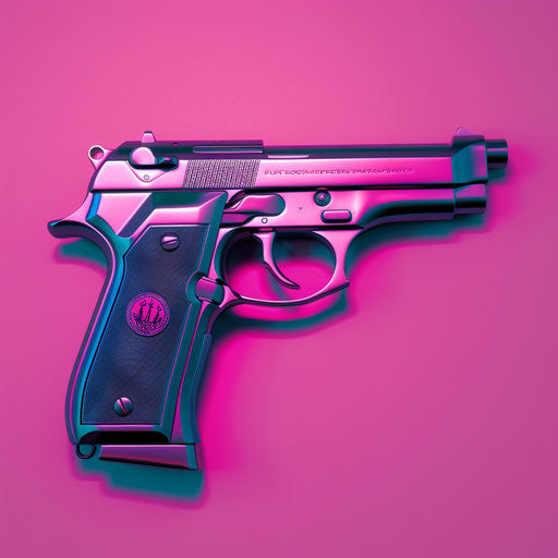 Close-up clipart on bright magenta background