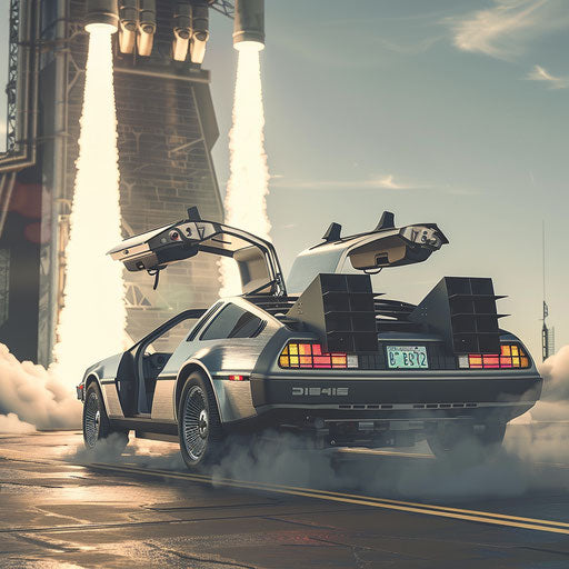 Launch of DeLorean DMC-12 equipped for space in 1981